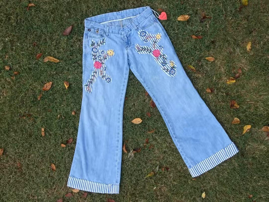 Handmade Patchwork Jeans